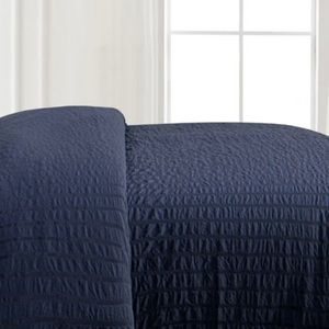 King duvet cover, NWOT, navy